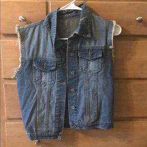 Blue jean vest